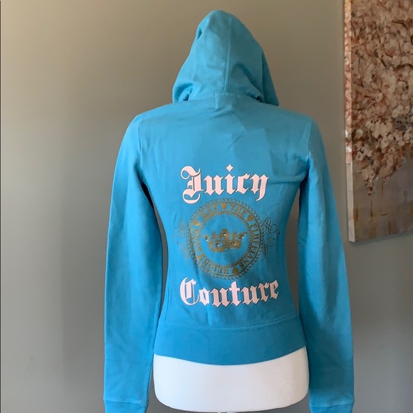 Juicy Couture Tops - Brand new! Juicy Couture baby blue hoodies